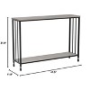 Coolmee 41.5 inch Narrow Console Table, Entryway Table with Wood Shelf and Metal Frame, Sofa Table, Behind Couch Table for Living Room, Foyer - 3 of 4