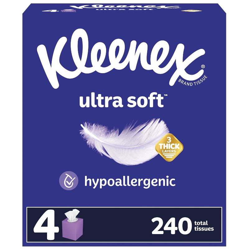Kleenex Ultra Soft 3-Ply Facial Tissue, 1 of 15