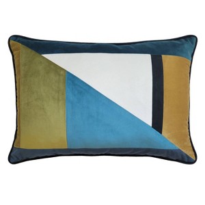 Upcycled Renaissance Patchwork Throw Pillow - Edie@Home - 1 of 4