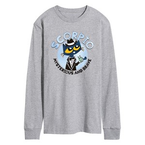 Men's - Pete the Cat - Scorpio Long Sleeve Graphic T-Shirt - 1 of 4
