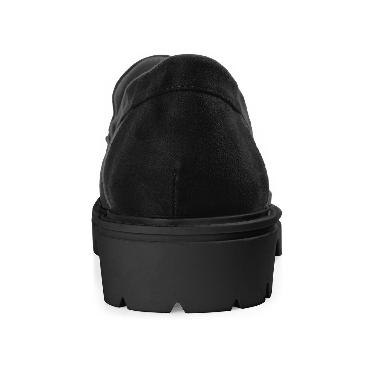 Женские туфли Journee Collection Women's Erika Medium and Wide Width Loafer Almond Toe Slip On Flats Black 7 — фото 3