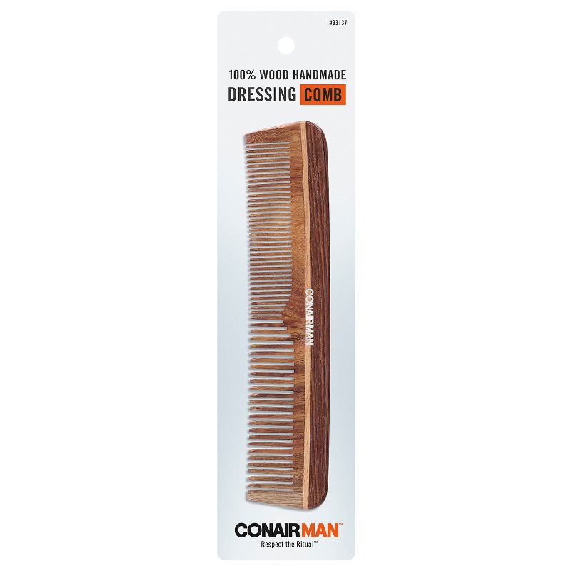 CONAIRMAN 100% Wood Handmade Dressing Comb, 1 of 5
