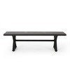 Coolbibila-Dining Bench For Outdoor, Modern Aluminum Dining Bench X-Shaped Legs, Bench With 59 Inch Width - image 3 of 4