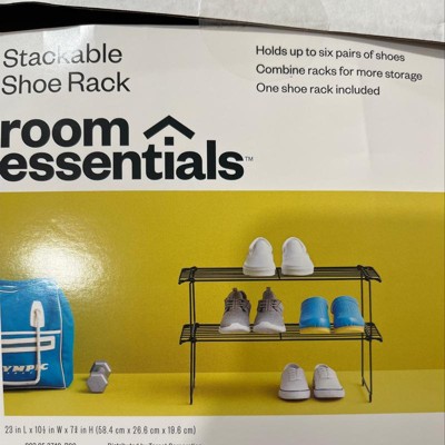 1pc Multi-Layer Shoe Rack, Shoe Storage Rack, Single Row Free Standing Shoe  Rack, Stackable Shoe Partition, Black Shoe Rack, Suitable For Porch, Close