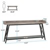 Resenkos Entryway Table, Console Sofa Table,Industrial Console Table, 2-Tier Narrow Sofa Table Behind Couch, - 3 of 4