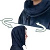 PAVILIA Wearable Blanket Women Men, Oversized Hoodie Sweatshirt Sweater Neck Warmer, Fleece Soft Hug Sleep Pod - 2 of 4