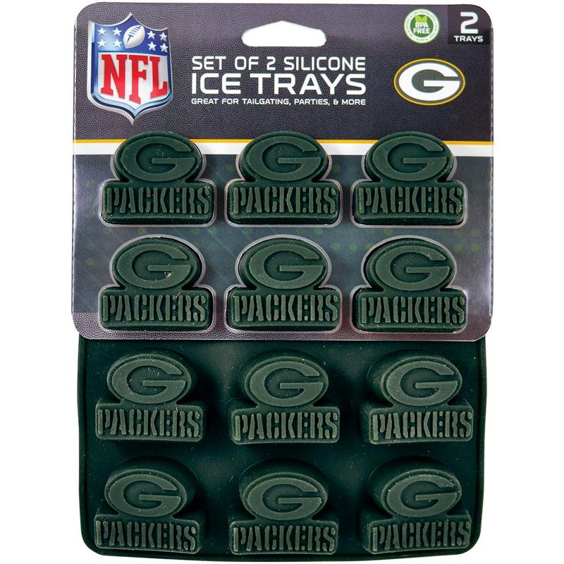 MasterPieces FanPans 2-Pack Team Ice Cube Trays - NFL Green Bay Packers, 1 of 5