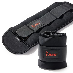 Sunny Health & Fitness Ankle Weights 1-5 Pound (Pair) - 1 of 4