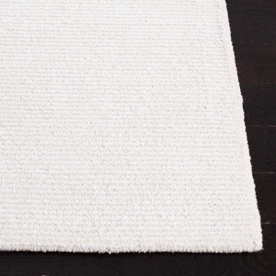 Ivory Hand Tufted Wool and Viscose Runner Rug