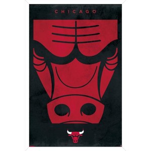Trends International NBA Chicago Bulls - Logo 25 Framed Wall Poster Prints - 1 of 4