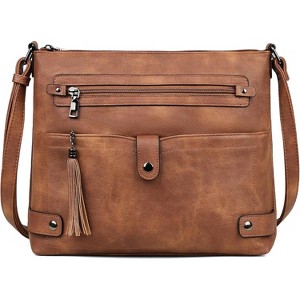 Large Crossbody Purses for Women Crossbody Bag, Multi Pocket Shoulder Bag - 1 of 4