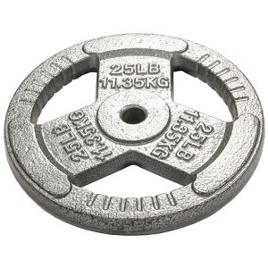 Sapphtopaz Standard Cast Iron Weight Plates for Barbell, 1-Inch Barbell Plates for Strength Training in Home & Gym, Multiple Weights - 1 of 4