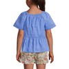 Lands' End Kids Flutter Sleeve Tiered Peasant Top - image 2 of 3