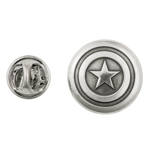 Royal Selangor Hand Finished Marvel Collection Pewter Captain America Lapel Pin Gift - 1 of 4