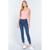 Slickblue Heavy Rib Cami Bodysuit, Lace Detail, Stretchy Fit, Pink, Sleeveless, Stylish Top, Size S-M-L - 3 of 4