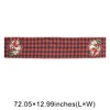 Unique Bargains Christmas Table Runner Bird Pattern Flax Black Red White 72"x13" 1 Pc - 3 of 4