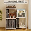 MOEPISY Record Player Stand, Record Player Table with Vinyl Storage Holds up to 300+ Albums - 4 of 4