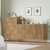 Whizmax 6 Drawer Dresser for Bedroom, 56” Wide Dresser Organizer, Wood Dresser with Metal Legs, Modern Chest of Drawers for Closet, Living Room - 4 of 4