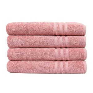Linum Home Textiles 100% Turkish Cotton Denzi Bath Towels (Set of 4) - 1 of 4