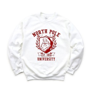 Simply Sage Market Women's Graphic Sweatshirt Santa North Pole University - 1 of 2