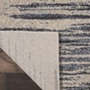 Nourison Home Moroccan Celebration Abstract Stripe Area Rug Blue/Beige 2'2" x 3'9" - 4 of 4