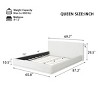 Soft and Comfortable Bed with Velvet Upholstered Headboard,  Platform Bed with Wood Slats for Modern Bedroom-Baofuwish - 4 of 4