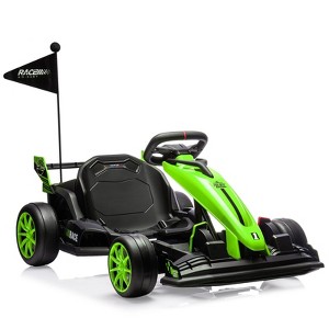 24V Go Kart, Electric Drift Kart Car with Adjustable Seat, Outdoor Ride On Toy with Variable Speed Mode - 1 of 4