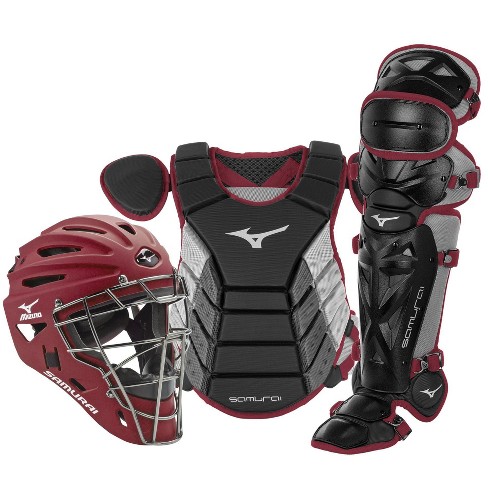 Mizuno Samurai Baseball Catchers Set Maroon