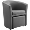 Modway Divulge Armchair and Ottoman - Gray - 2 of 4