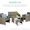 Best Choice Products Set of 2 Multipurpose Patio Wicker Ottomans w/ Removable Cushions - 4 of 4