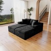 70.8"68.9" Plush Corduroy 2-Piece Modular Sectional Sofa with No Assembly Required and Comfortable Chaise Lounge - 2 of 4