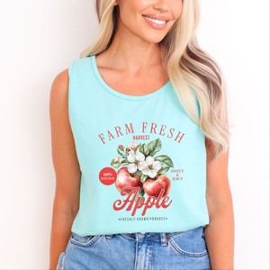 Simply Sage Market Farm Fresh Apples Garment Dyed Tank - 1 of 3