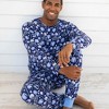 Lev Baby Men's Viscose from Bamboo Jogger Pajama Pants – Hockey Print Blue - 2 of 3