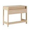 MDF Reeded Drawer Front Transitional Writing Desk with Spacious Work Surface and Durable Warp - 3 of 4