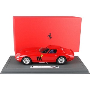 1964 Ferrari 250 GTO Red (Street Version) with DISPLAY CASE Limited Edition to 250 pieces Worldwide 1/18 Model Car by BBR - 1 of 4