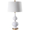 Myla Table Lamp (Set of 2) - 31 Inch Height - TBL4119 - White/Gold - Safavieh - 2 of 4
