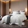 SEVOBAL Quilts Solid Color Oversized Duvet Cover Set Duvet Insert Quilted Comforters All Season Duvet Down Alternative Bedding, White, 104"*90"*1" - 2 of 4