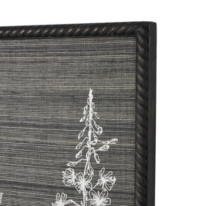 Olivia & May 25"x36" Wood Floral Relief Wall Decor: Modern Botanical Art, Vertical Orientation - 1 of 4