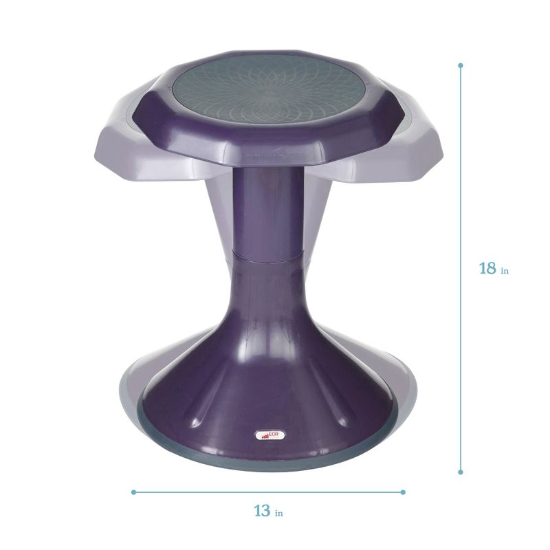 ECR4Kids 18" ACE Wobble Stool - Active Flexible Seating Chair for Kids - Classrooms and Home, 3 of 11