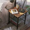Nightstand,  Side Tables, End Tables with Adjustable Mesh Shelves - 2 of 4
