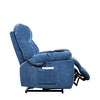 NicBex Recliner Chair Electric Power Lift Chair Massage Chair with Heating for Elderly with 2 Side Pockets with USB Ports for Living Room, Blue - 4 of 4
