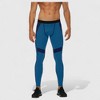 Anna-Kaci Active Men's Compression Leggings with Wide Waistband and Side Pocket for Training and Performance - 2 of 4