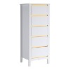 24/7 Shop At Home Prosperity Modern 5 Drawer Tall Dresser: Elegant Storage for Bedroom Essentials - 2 of 4