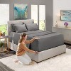 Hearth & Harbor 6 Piece Sheet Set, Extra Deep Pocket Sheets Fits Mattress up to 21", Soft Microfiber Sheets - 2 of 4