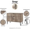 Manhattan Comfort Dumbo 3 Drawer Dresser - 3 of 4