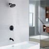 Sumerain Tub and Shower Faucet Set, Matte Black Shower Faucet Set with Waterfall Tub Spout - 2 of 4