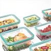 LunaLulinlk Softworks Smart Seal 3.5 Cup Glass Rectangle Container Clear - 2 of 4
