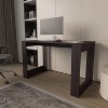 Vynxaria Modern Writing Computer Desk - Wengue Finish, Ample Work Surface, Sleek Rectangular Design, Sturdy Wood Legs - 2 of 4