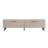 GDFStudio Rowan 69" Mid-Century Modern Wood TV Stand with Fluted Drawers - 2 of 4