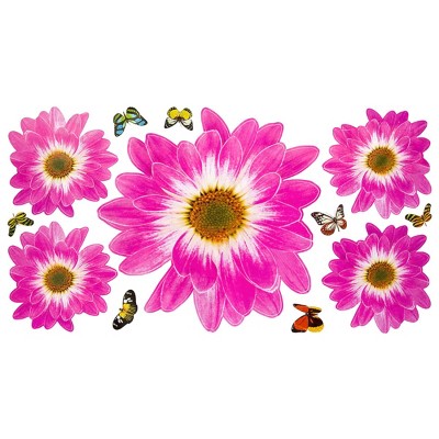 Slickblue Waterproof Delightful Petals Wall Stickers – Vinyl Decals for Living Room, Bedroom, and More 13" x 23.5"